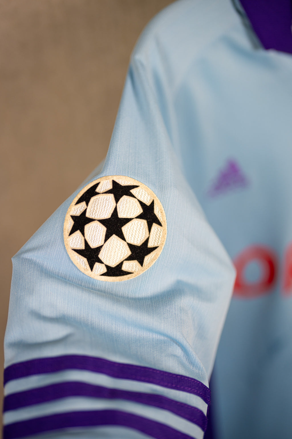 Anderlecht away match worn & signed Hendrikx #14