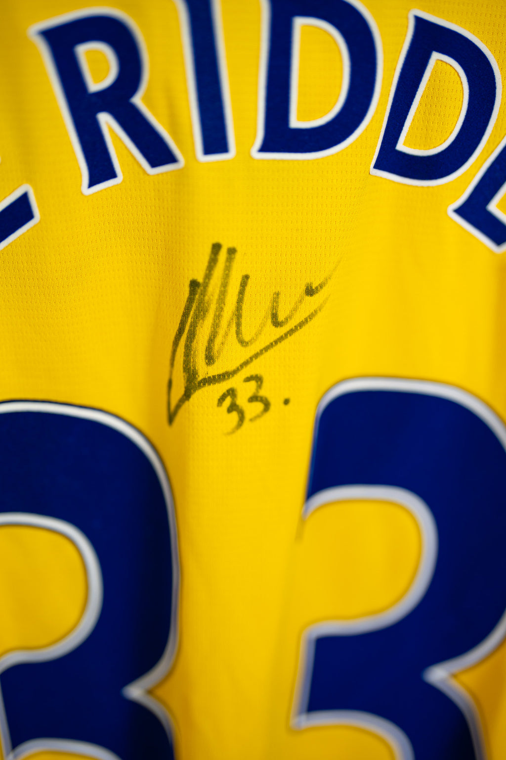 Southampton away match worn & signed De Ridder #33
