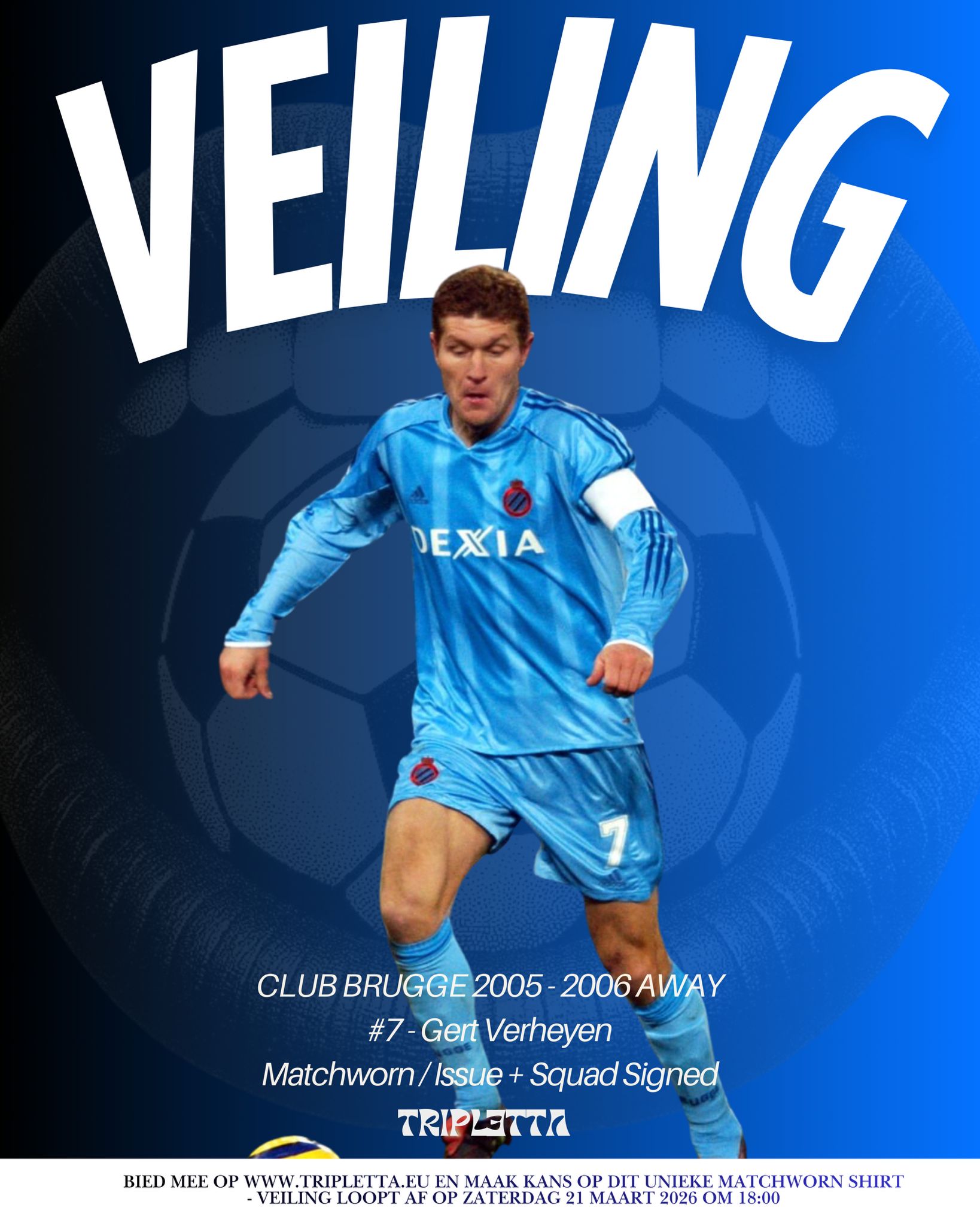 Gert Verheyen Match Issued Champions league &amp; Signed